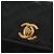 CHANEL Mini Matelassé 18 Bolsa de Hombro con Cadena Satén Negro Oro CC Auth 159010V Dorado - vista 19
