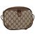 Gucci Borsa GG Supreme Web Sherry Line in PVC beige e oro 89 02 066 Auth 157753 D'oro