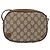 Gucci Borsa GG Supreme Web Sherry Line in PVC beige e oro 89 02 066 Auth 157753 D'oro - vista 2