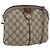 Borsa Sherry Line GG Supreme Web di GUCCI in PVC beige e oro 904 02 047 Auth 157335 D'oro
