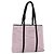 Borsa Tote Prada in nylon rosa argento Auth 158422