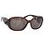 Occhiali da sole CHANEL Camelia in plastica marrone CC Auth ka1148