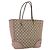 Borsa Tote GG Canvas Gucci Beige Oro 323671 Auth ka1137 D'oro