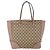 Borsa Tote GG Canvas Gucci Beige Oro 323671 Auth ka1137 D'oro - vista 2