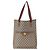 Borsa tote in PVC beige e oro della linea Sherry GG Plus Supreme di GUCCI Auth BA9029 D'oro - vista 13