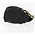 Bolsa de Ombro com Corrente PRADA em Nylon Preto e Dourado Auth bs32069 - vista 3