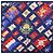 Silk In Carré 90 Schiffsflagge Schal von Hermès Marineblau - Ansicht 3