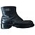 Raf Simons Leather boots with thick heels Black