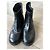 Raf Simons Leather boots with thick heels Black - view 5