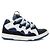 Sneakers Lanvin Curb in pelle di cervo bianco e blu navy 43 - vista 2
