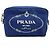Kosmetiktasche aus Canapa mit Logo-Druck Prada 1NA021 Blau