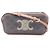 Céline Mini borsa a tracolla Triomphe in pelle Celine Marrone Nero Multicolore