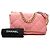 Chanel Maxi Tweed 19 Flap Rosa - vista 8