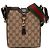 Borsa a secchiello mini GG in tela marrone Gucci Beige