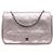 Wallet On Chain Cartera de cadena de piel de cordero metálica acolchada rosa CC de Chanel