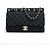 Borsa a spalla con catena in denim matelassé scintillante Chanel - vista 2