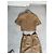Conjunto de saia Chanel bege de algodão e seda - vista 7