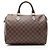 Borsa Speedy 30 Damier Ebene di Louis Vuitton Marrone - vista 3