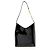 Saint Laurent Hobo Rendez-Vous in Pelle Verniciata Nero - vista 3