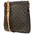 Borsa Musette Salsa Louis Vuitton in tela Monogram GM Marrone