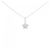 Autre Marque Collana a Fiore con Diamanti in Oro Bianco Au750 Argento