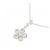 Autre Marque Collana a Fiore con Diamanti in Oro Bianco Au750 Argento - vista 3