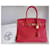 Hermès Borsa Hermes Birkin 30 Rosso Peonia  - vista 5