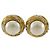 Vintage Goldplated Clip Ohrringe von Chanel Golden