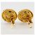 Vintage Goldplated Clip Ohrringe von Chanel Golden - Ansicht 4