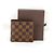 Billetera Bifold Marco Damier Louis Vuitton Castaño