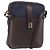 Borsa a Spalla Gancini in Nylon e Pelle Salvatore Ferragamo Blu Navy Oro Auth BA9388 D'oro