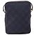 Borsa a Spalla Gancini in Nylon e Pelle Salvatore Ferragamo Blu Navy Oro Auth BA9388 D'oro - vista 3