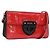 Borsa a Spalla PRADA Smalto 2in1 Rossa Argento Auth 159397 Rosso
