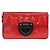 Borsa a Spalla PRADA Smalto 2in1 Rossa Argento Auth 159397 Rosso - vista 2