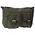 PRADA Schultertasche Nylon Khaki Silber Authentisch bs31900