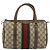 Borsa Boston Gucci GG Supreme Web Sherry Line PVC Beige Oro 40 02 006 Auth gh1505 D'oro - vista 2