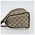 Borsa Boston Gucci GG Supreme Web Sherry Line PVC Beige Oro 40 02 006 Auth gh1505 D'oro - vista 5