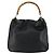 Bolsa de Ombro de Couro Gucci Bamboo 2way Preto Dourado 001 1577 Auth 155471 - vista 2