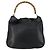 Bolsa de Ombro de Couro Gucci Bamboo 2way Preto Dourado 001 1577 Auth 155471 - vista 3
