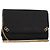 Borsa a Spalla con Catena GUCCI Nylon Nero Oro Auth 158998 D'oro