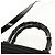 Borsa a mano Gucci Bamboo in nylon 2 vie nera argento 000 1705 0588 Auth 160486 Nero - vista 8