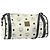 Borsa a spalla MCM Vicetos Logogram in pelle PVC bianca e oro Auth 159292 Bianco D'oro