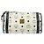 Borsa a spalla MCM Vicetos Logogram in pelle PVC bianca e oro Auth 159292 Bianco D'oro - vista 2