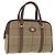 Autre Marque Borsa a mano in tela Nova Check Burberrys Khaki Oro Auth ti3581 D'oro Cachi
