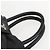 Ribbon PRADA Borsa a Mano in Nastro Nylon Nero Argento Auth 160087 - vista 8