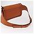 Borsa a tracolla in pelle marrone Coach Auth am10204 - vista 7
