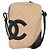 CHANEL Borsa a Spalla Matelassé Linea Cambon Pelle Beige Argento CC Auth BA9277V