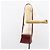 LOEWE Borsa a Spalla Anagram Pelle Rossa Oro Auth 160470 Rosso D'oro - vista 19