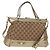 Gucci Borsa a mano GG Canvas 2way Beige Oro 269894 Auth 158077 D'oro