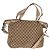 Borsa Tote GG Canvas Gucci 2way Beige Argento 232949 Auth ep12524